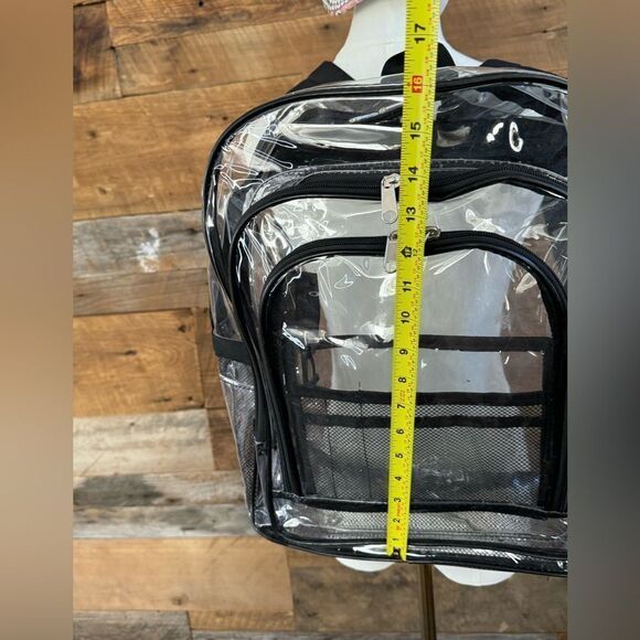 Clear Backpack  Zippered Bag - Picture 8 of 14